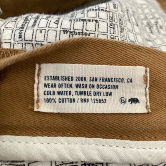 Taylor Stitch Men's Tan Chinos - Picture 8 of 9